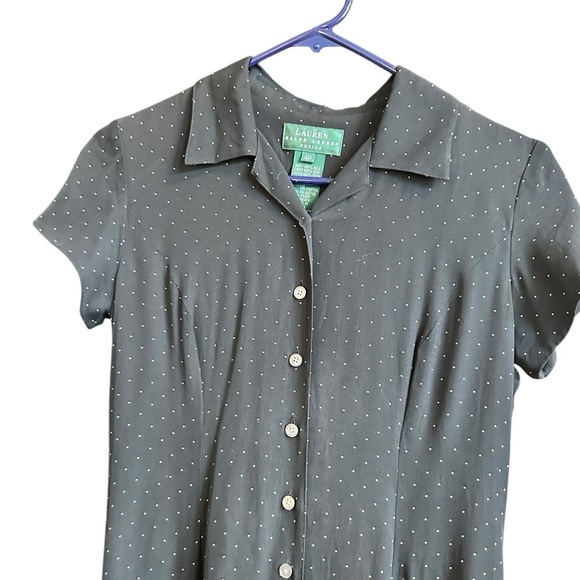 Ralph Lauren Polka Dot Silk Dress - Picture 5 of 6